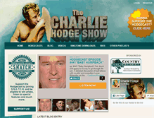 Tablet Screenshot of charliehodgeshow.com